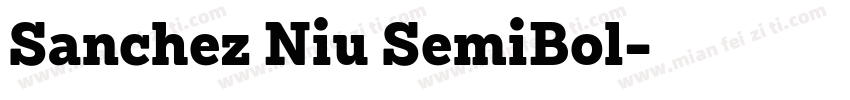 Sanchez Niu SemiBol字体转换